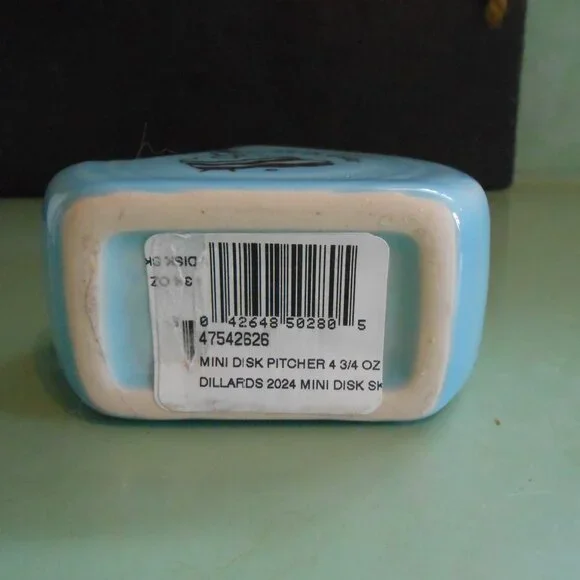 Fiesta Mini Disk Pitcher 4 3/4 oz Sky NWT Dillards 2024 56th Color Dancing Lady - Picture 3 of 4